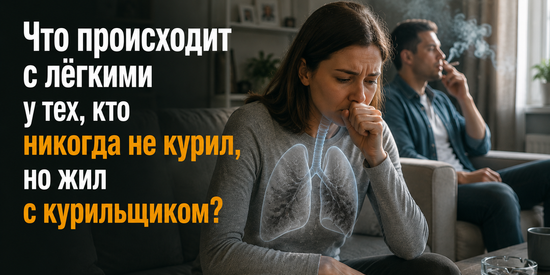 Что происходит с лёгкими у тех, кто никогда не курил, но жил с курильщиком