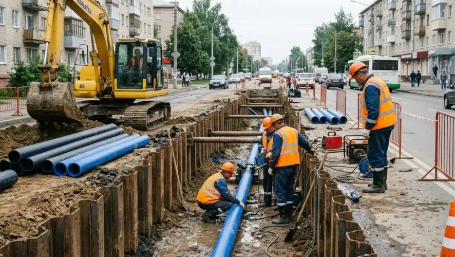 В Елабуге за 106 млн рублей обновят 2,4 км теплотрасс