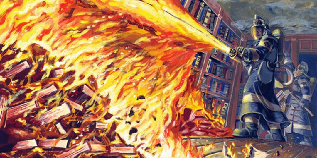 Дожили до 451 градуса? Владельцы ИИ-компаний уничтожают бумажные книги