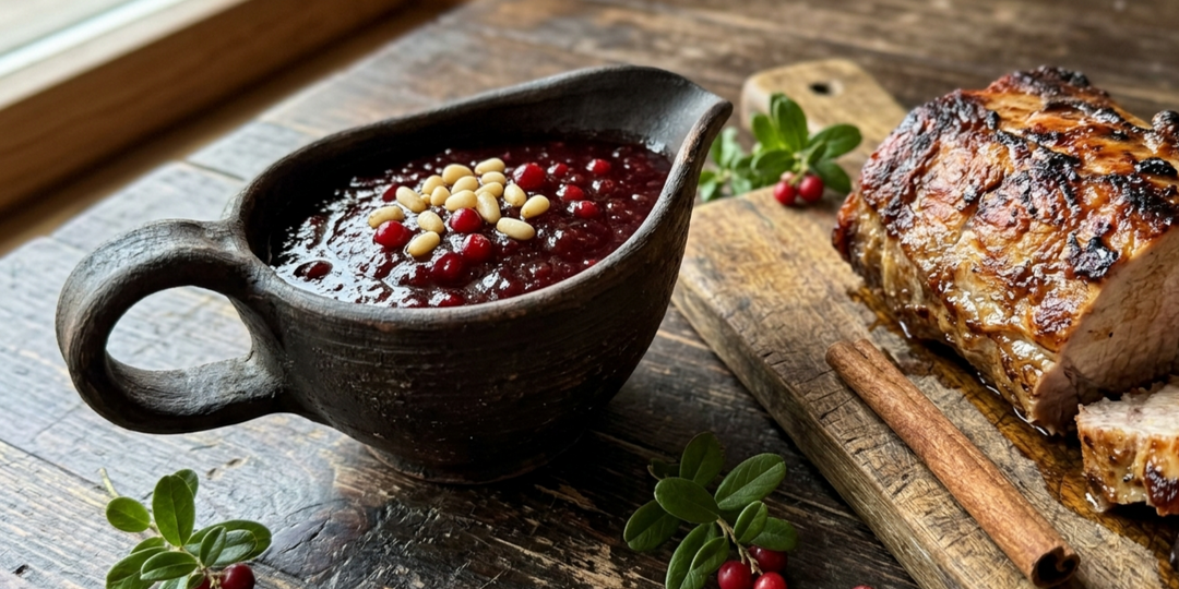 Густой пряный брусничный соус к дичи и мясу: традиционный карельский рецепт