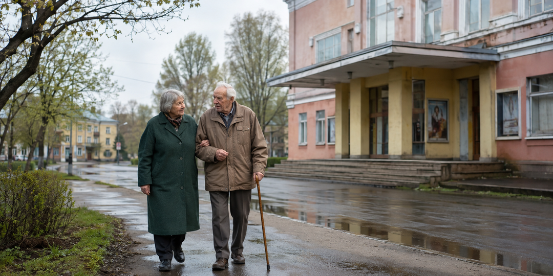 Старик едва держал трость, пока не увидел, как над его женой смеются
