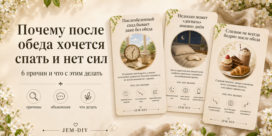 Почему после обеда хочется спать и нет сил: 6 причин и что с этим делать