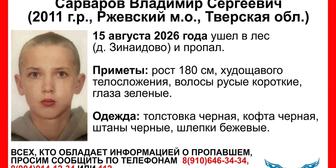 После исчезновения подростка в Тверской области возбудили уголовное дело