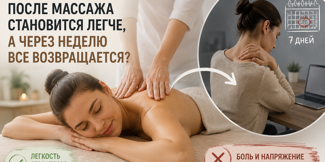 Почему после массажа становится легче, а через неделю всё возвращается?