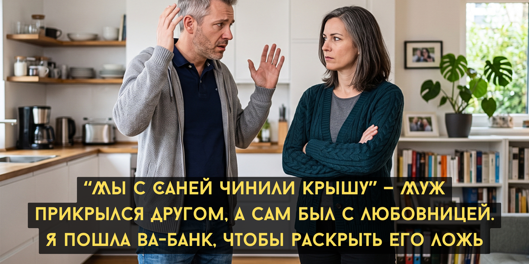 “Мы с Саней чинили крышу” — муж прикрылся другом, а сам был с любовницей. Я пошла ва-банк, чтобы вывести его на чистую воду