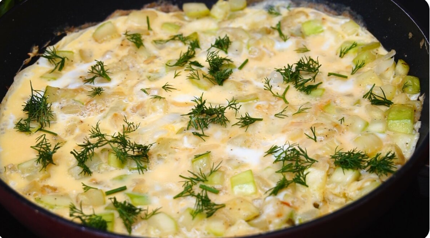 Омлет с кабачками