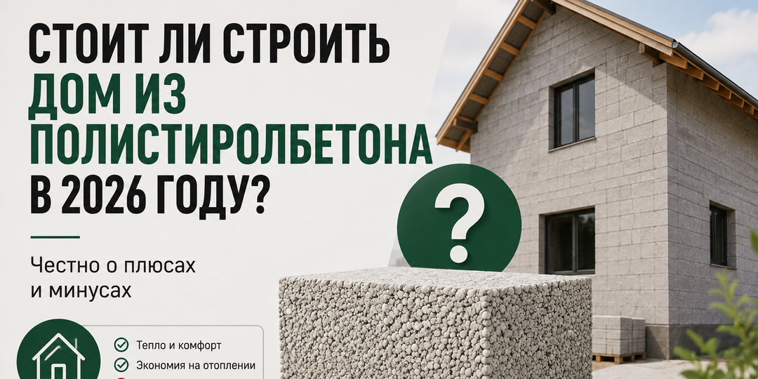 Стоит ли строить дом из полистиролбетона в 2026 году? Честно о плюсах и минусах