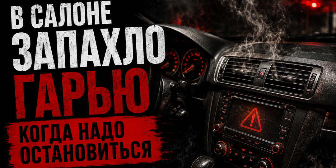 В салоне запахло гарью - когда надо остановиться?