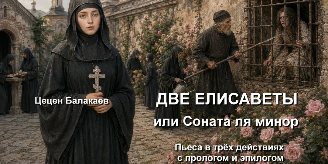 Богочтимый постер к пьесе «Две Елисаветы», 2026