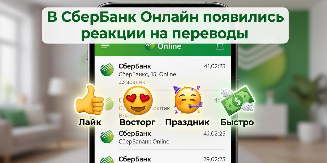 Без лишних слов: в СберБанк Онлайн появились реакции на переводы