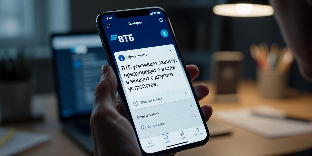 ВТБ усиливает защиту: предупредит о входе в аккаунт с другого устройства