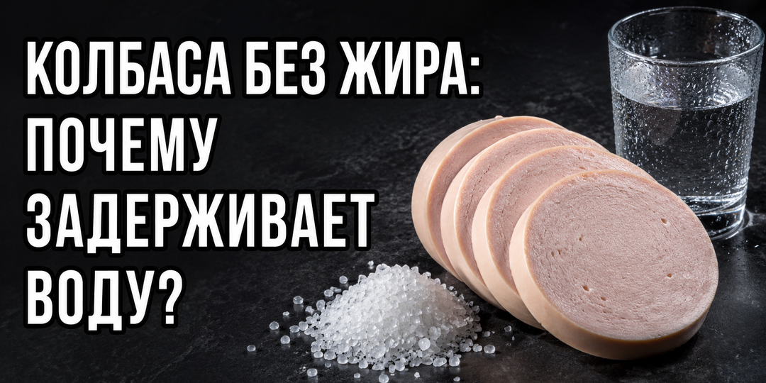 Колбаса без жира: почему она все равно может задерживать воду?