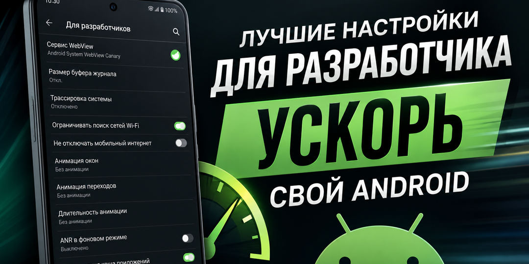 Лучшие настройки меню разработчика для ускорения телефона
