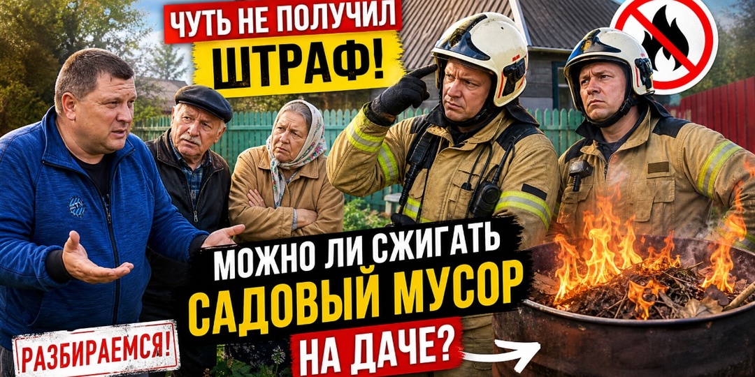 Чуть не получил штраф за костёр из листьев: разбираемся, можно ли сжигать садовый мусор на даче