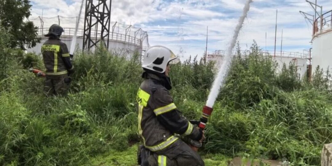 На Камчатке пожарные ликвидировали возгорание на нефтебазе в рамках учений