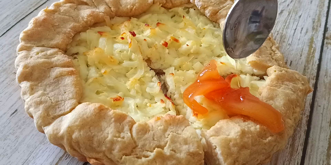 Творожная галета с сыром без глютена.