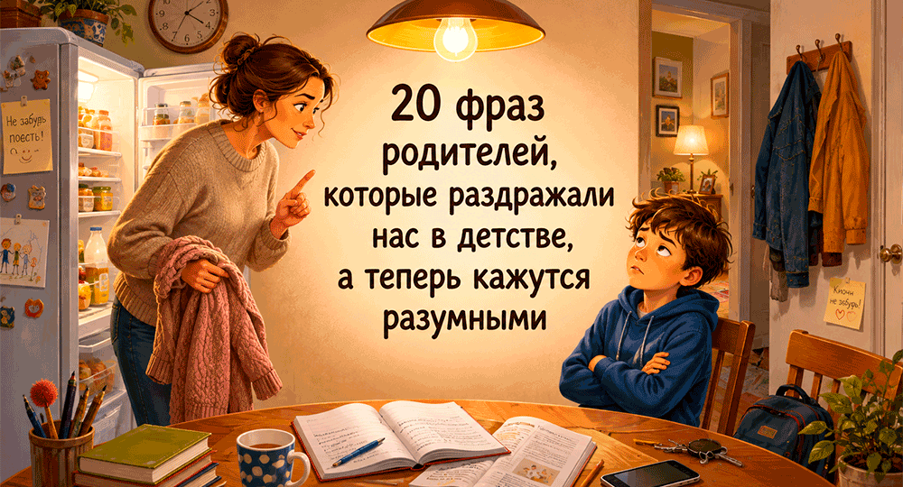 20 фраз родителей раздражали нас в детстве, а теперь кажутся разумными – и вот тут понимаешь, что взросление всё-таки случилось