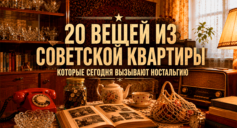 20 вещей из советской квартиры сегодня вызывают ностальгию – увидишь одну и будто снова пришёл к бабушке