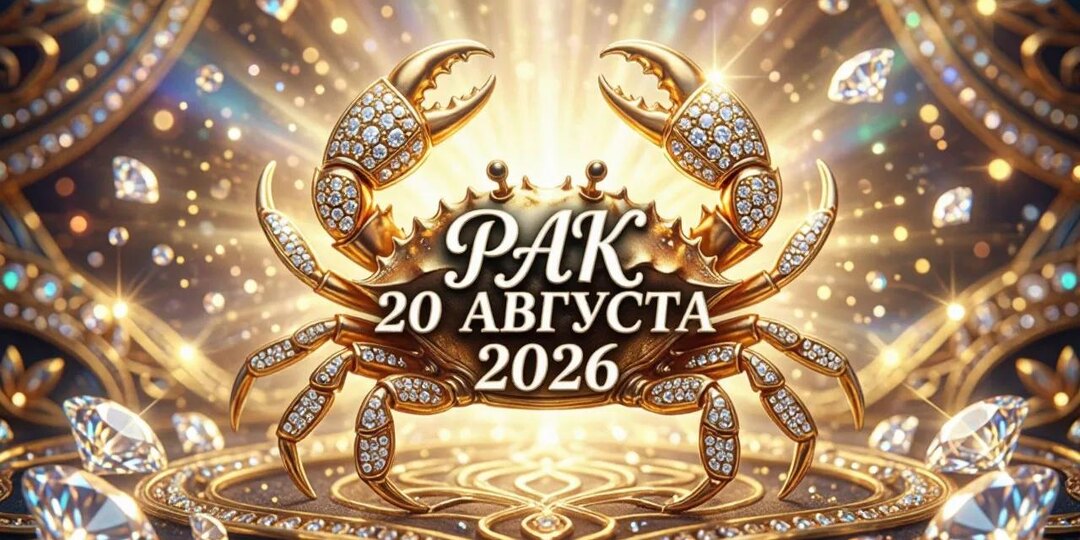 Рак, 20 августа 2026: Сегодня Вселенная наконец разрешит тебе просто выдохнуть и почувствовать себя дома 🌊🏠💖