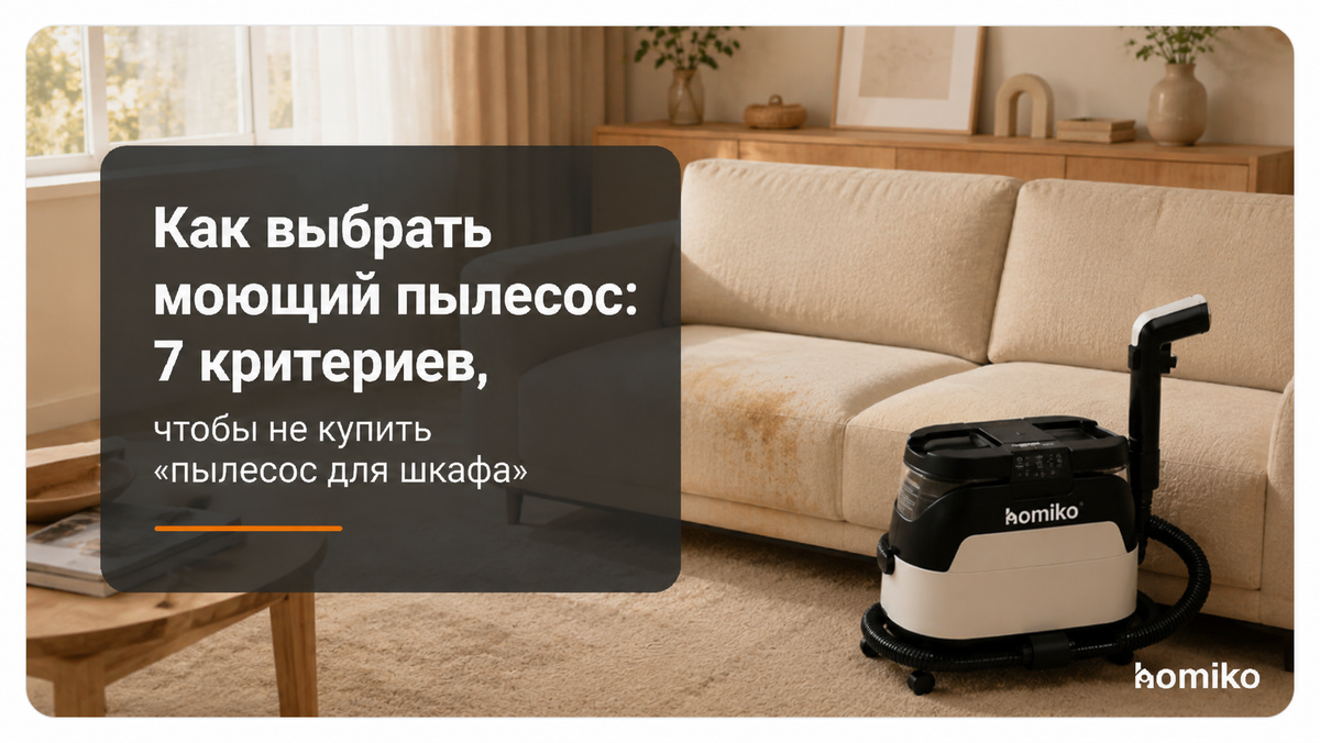 Как выбрать моющий пылесос: 7 критериев, чтобы не купить «пылесос для шкафа»
