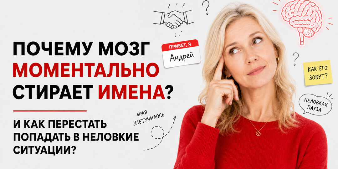 Почему мозг моментально стирает имена при знакомстве и как перестать попадать в неловкие ситуации?