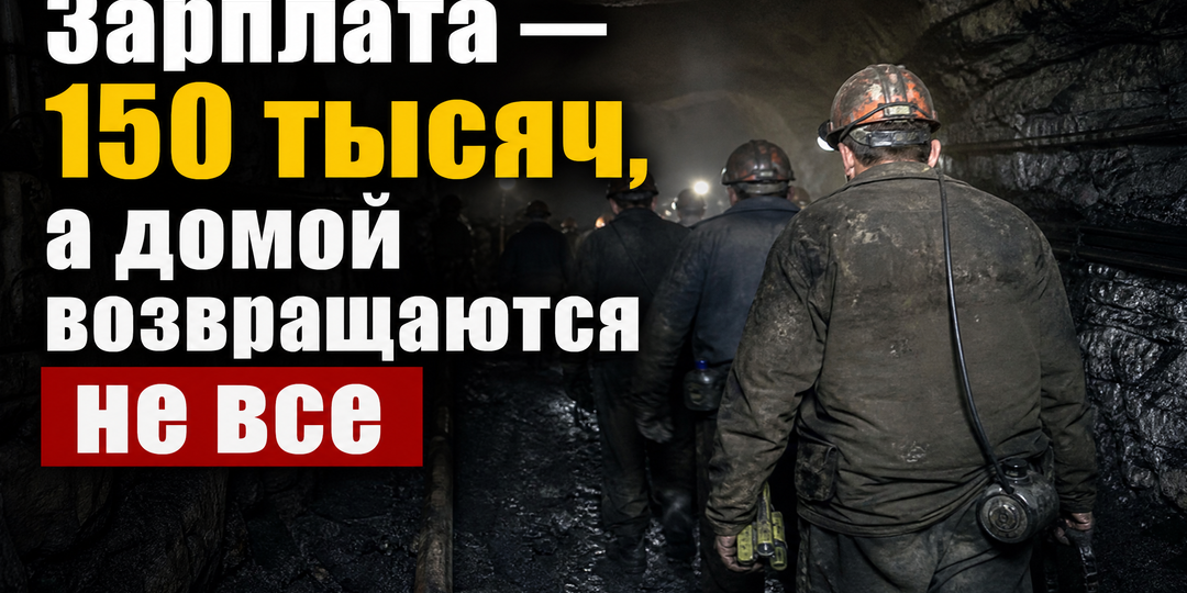 Зарплата — 150 тысяч, а домой возвращаются не все. Вся правда о работе шахтёров в России