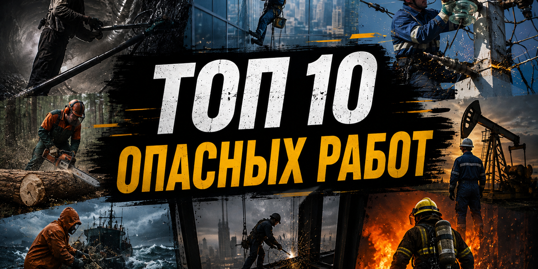 Топ-10 профессий в России с наибольшим риском несчастных случаев
