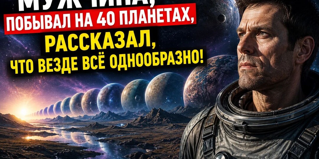 МУЖЧИНА, ПОБЫВАЛ НА 40 ПЛАНЕТАХ, РАССКАЗАЛ, ЧТО ВЕЗДЕ ВСЁ ОДНООБРАЗНО!