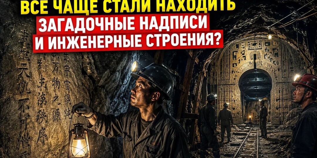 ПОЧЕМУ В КИТАЙСКИХ ШАХТАХ, ВСЁ ЧАЩЕ СТАЛИ НАХОДИТЬ ЗАГАДОЧНЫЕ НАДПИСИ И ИНЖЕНЕРНЫЕ СООРУЖЕНИЯ?