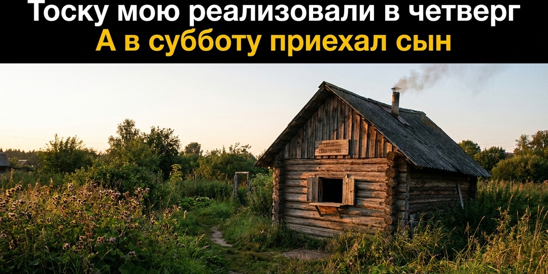 Тоску мою реализовали в четверг, а в субботу моего сына на станции ждал чужой человек.