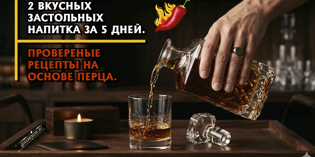 2 вкусных застольных напитка за 5 дней. Проверенные рецепты на основе перца.