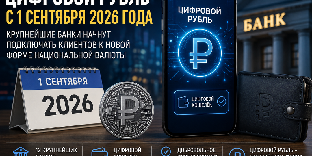 Цифровой рубль с 1 сентября 2026 года: что изменится для россиян