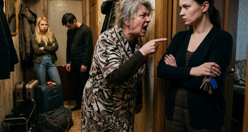 "Ты обязана меня пустить!" — кричала свекровь на пороге, пока не услышала ответ невестки