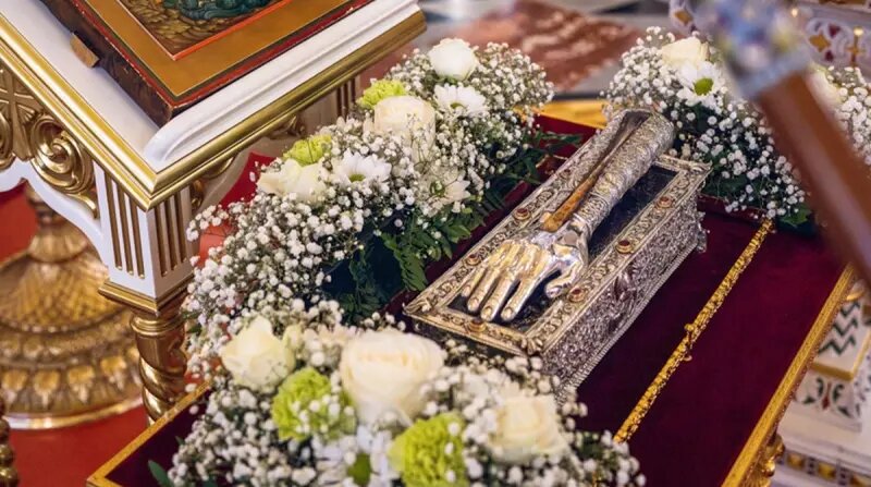 Десницу святителя Спиридона Тримифунтского привезли в Россию