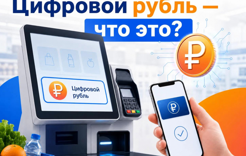 Цифровой рубль на кассах самообслуживания: что это, как им платить и где взять