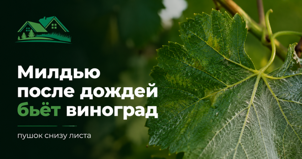 Милдью на винограде после дождей диктует обработку до сбора