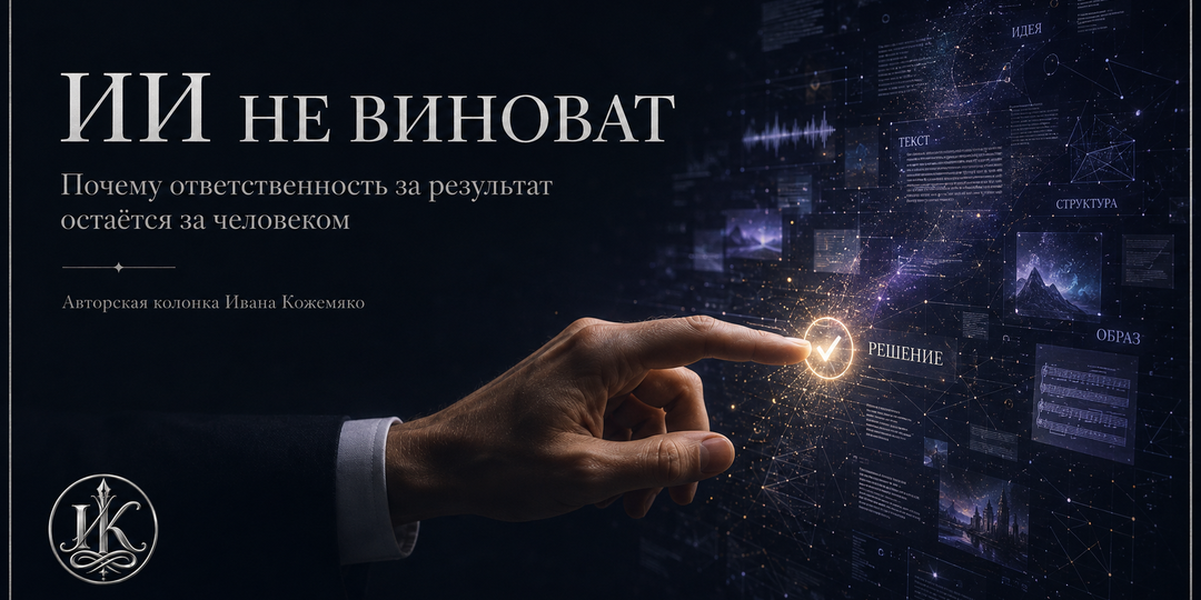 ИИ не виноват: почему ответственность за результат всегда остаётся за человеком