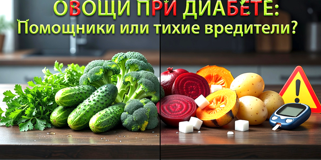 Диабет и овощи: скрытая угроза на вашей тарелке. Подробно разбираем, что класть в рот, а что — выкинуть в мусорку