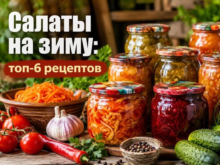 Салаты на зиму: топ-6 рецептов