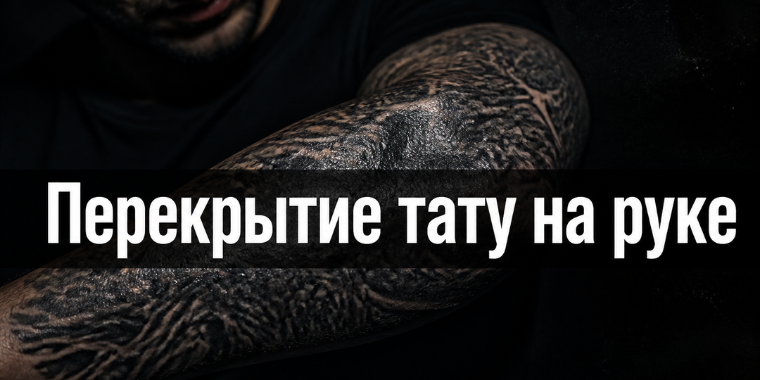 Перекрытие тату на руке: что реально закрывает старую работу
