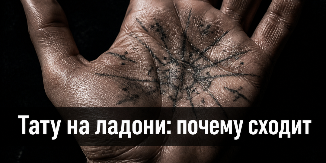 Тату на ладони: почему сходит и что там набивают