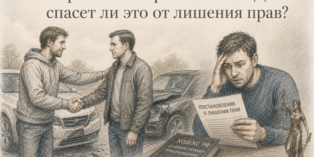 Примирение после ДТП — спасет ли это от лишения прав?