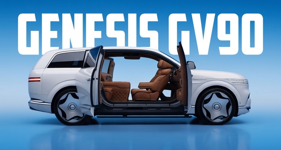 Флагманский Genesis GV90 получит двери, как у Rolls-Royce, но должен стоить значительно дешевле