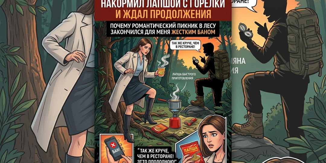 «Накормил лапшой с горелки и ждал продолжения»: почему романтический пикник в лесу закончился для меня жестким баном