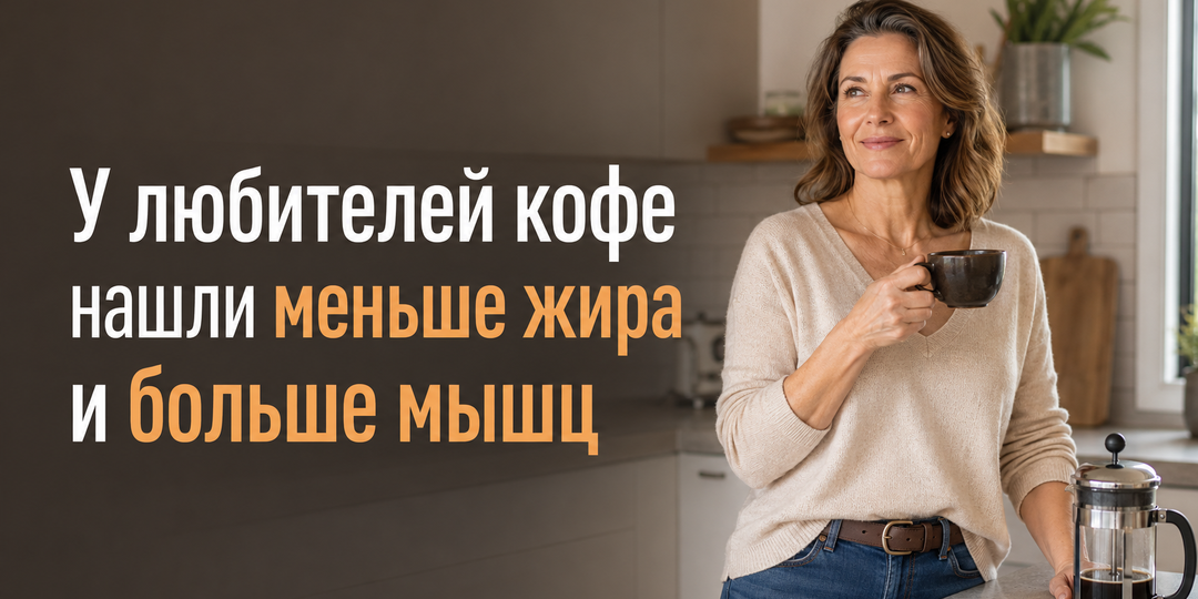 У любителей кофе нашли меньше жира и больше мышц