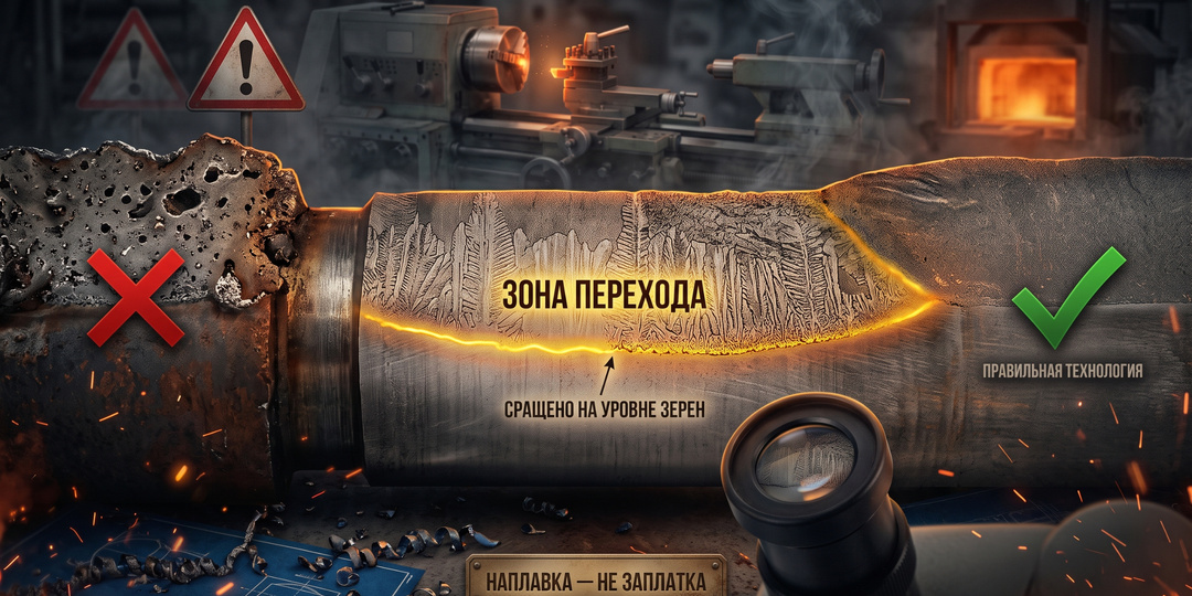 Что происходит с металлом при наплавке: почему восстановленная шейка иногда живёт дольше новой