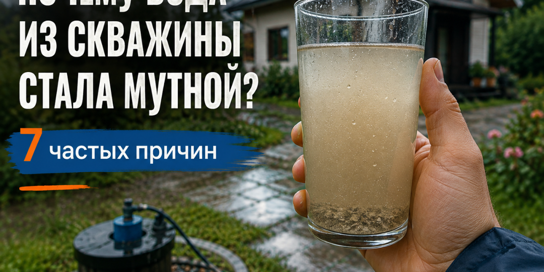 Почему вода из скважины вдруг стала мутной в конце лета: 7 самых частых причин