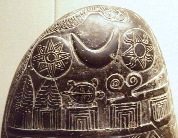 Изображения Венеры, Луны и четырехлучевой нейтронной звезды. Шумер. wikipedia.org