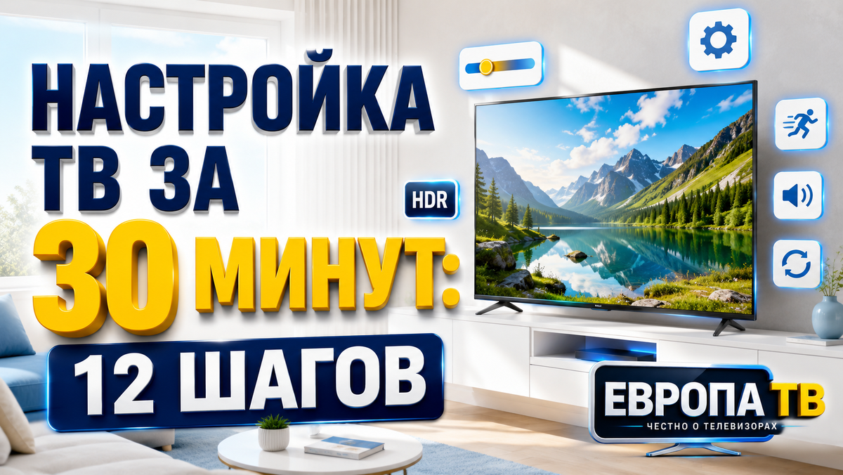 Телевизор за 30 минут: 12 шагов