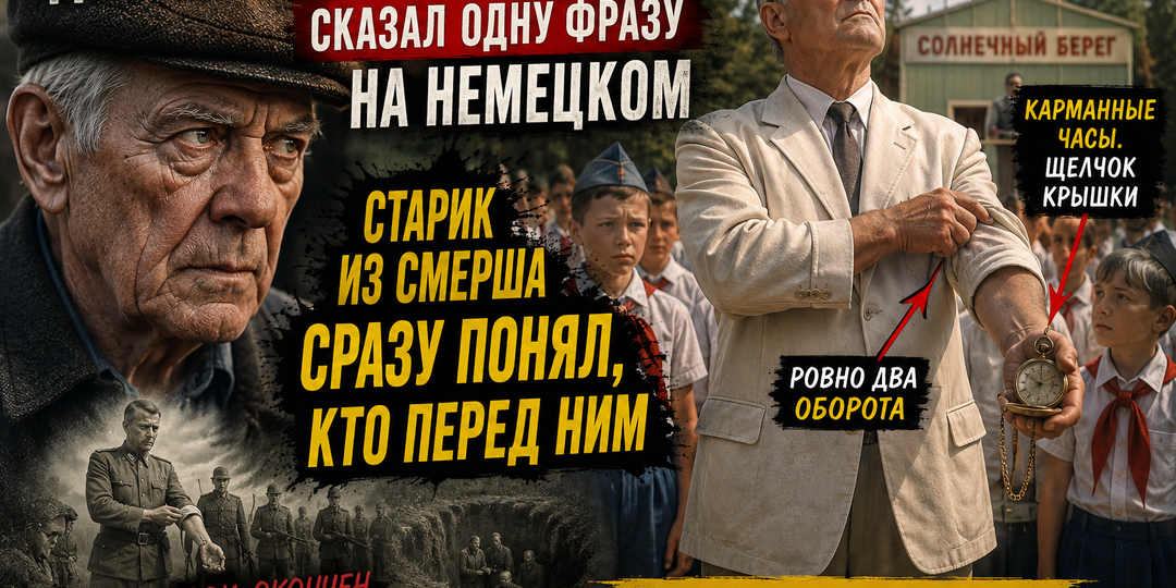 Бывший сотрудник СМЕРШ спустя 20лет узнаёт в директоре пионерлагеря нацистского карателя, которого безуспешно искали всю войну
